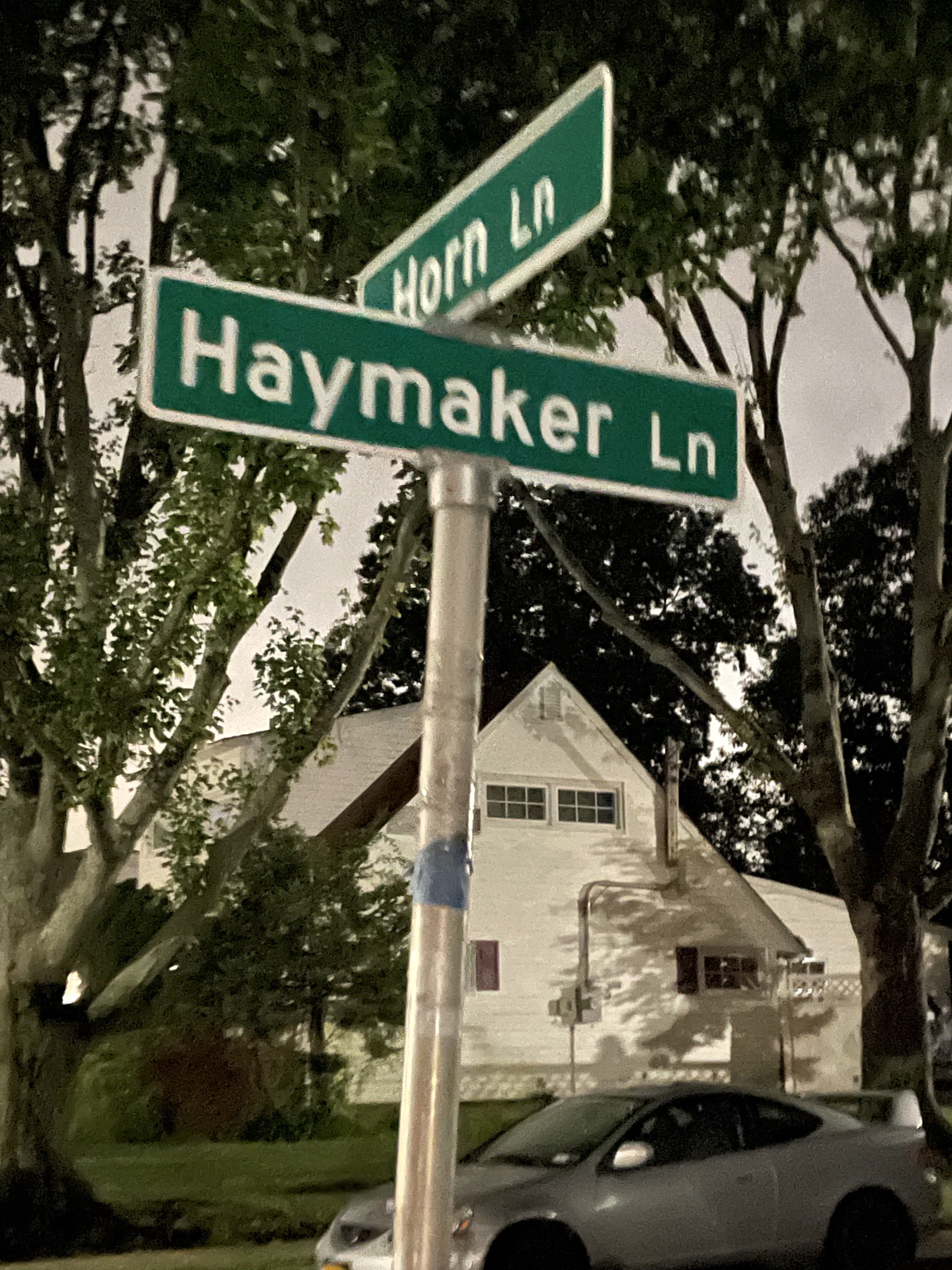 Street signs in Levittown